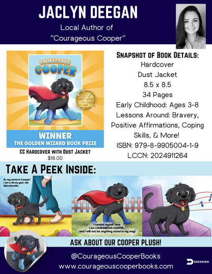 Courageous Cooper *Hardcover* & Cooper Plush